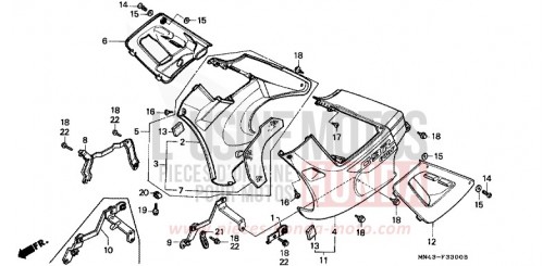 CARENA INFERIORE CBR600FH di 1987